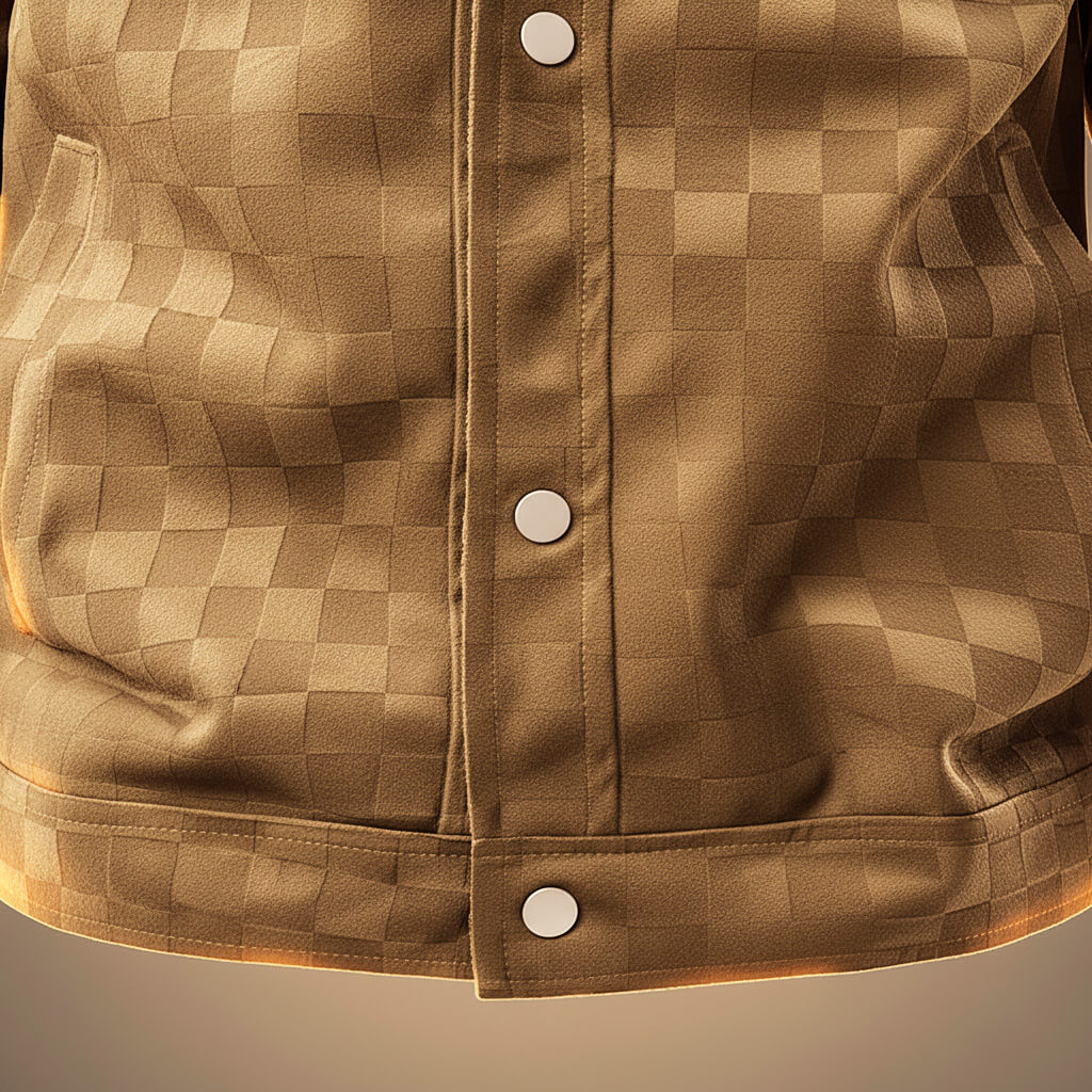 Tucker Checkered Suede Jacket