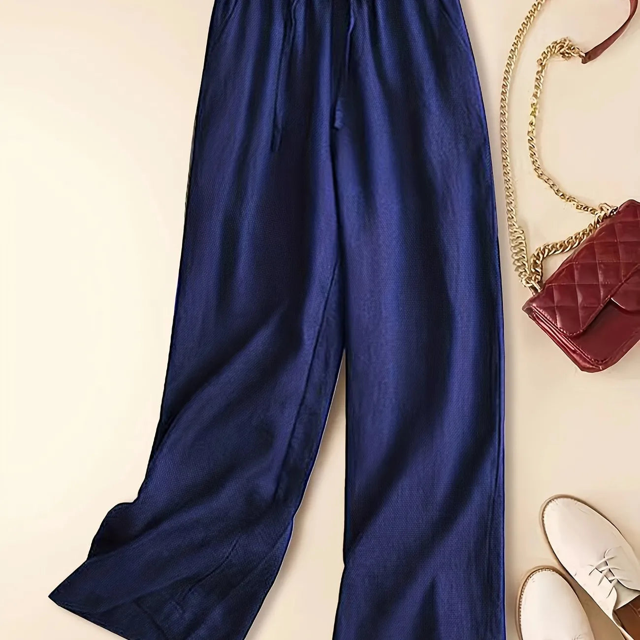 Women's Wide Leg Drawstring Pants
