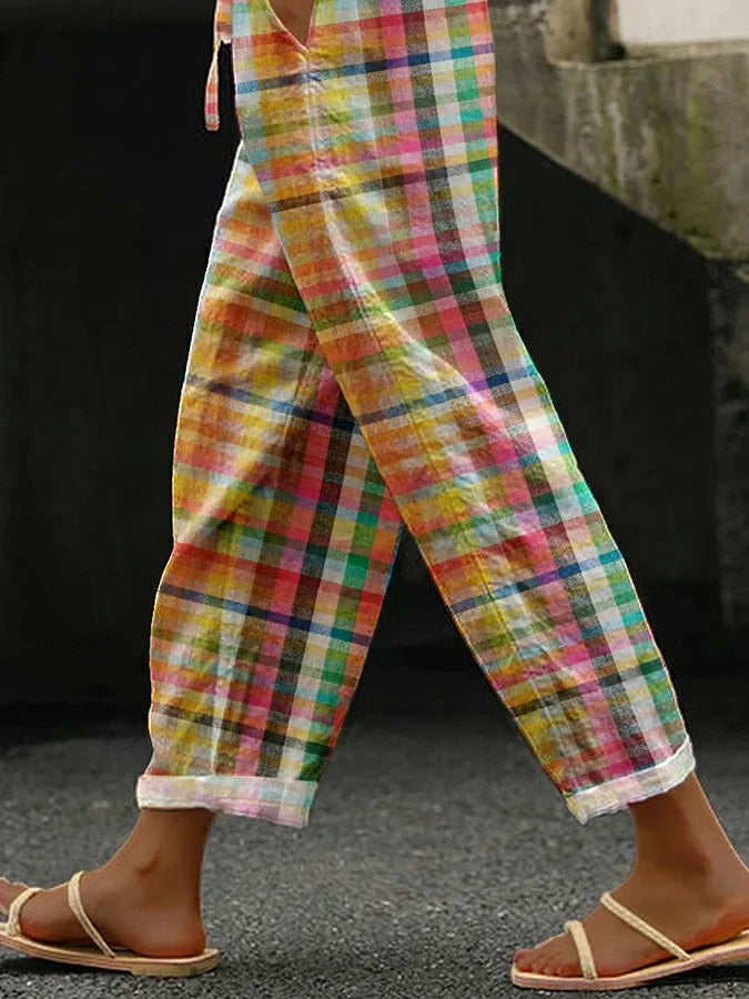 Women's Drawstring Trousers Cropped Fit