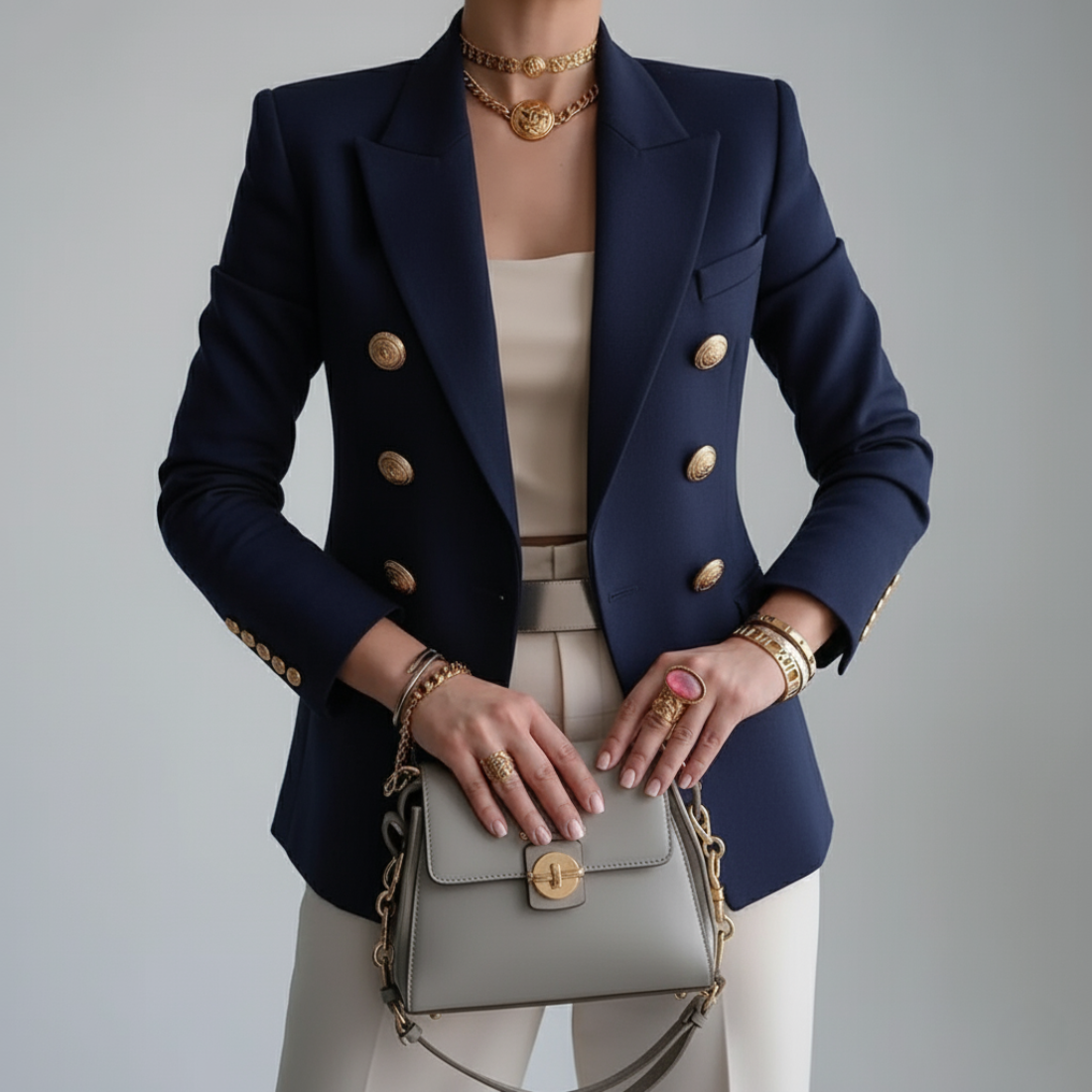 Image of Dawn | Women's Double-Breasted Fitted Blazer