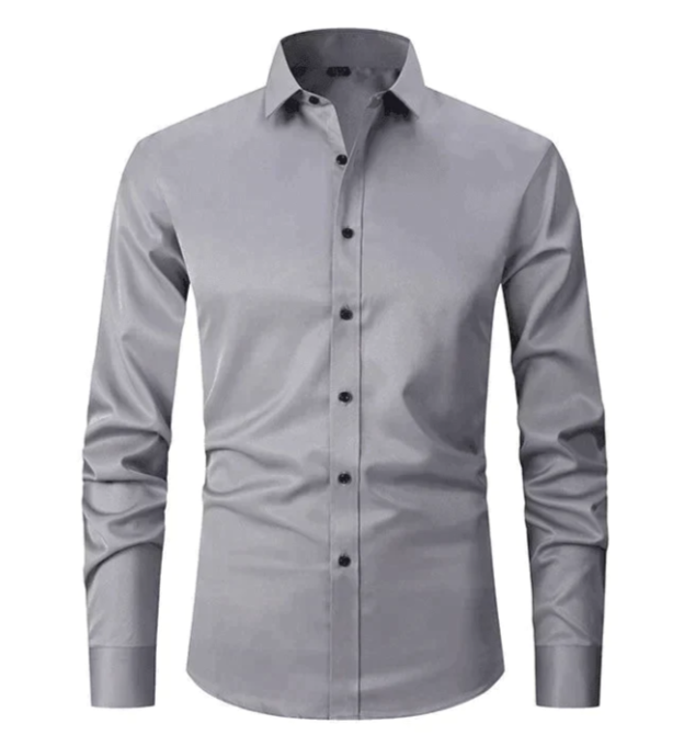 Men's Slim Fit Long Sleeve Dress Shirt