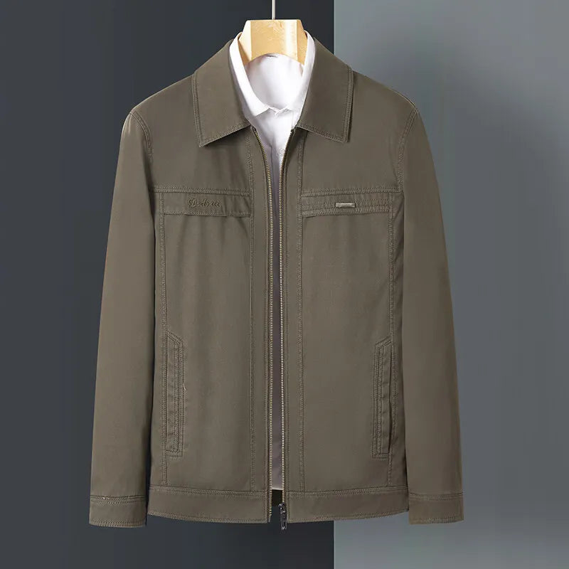 Men's Cotton Harrington Jacket Zip Front