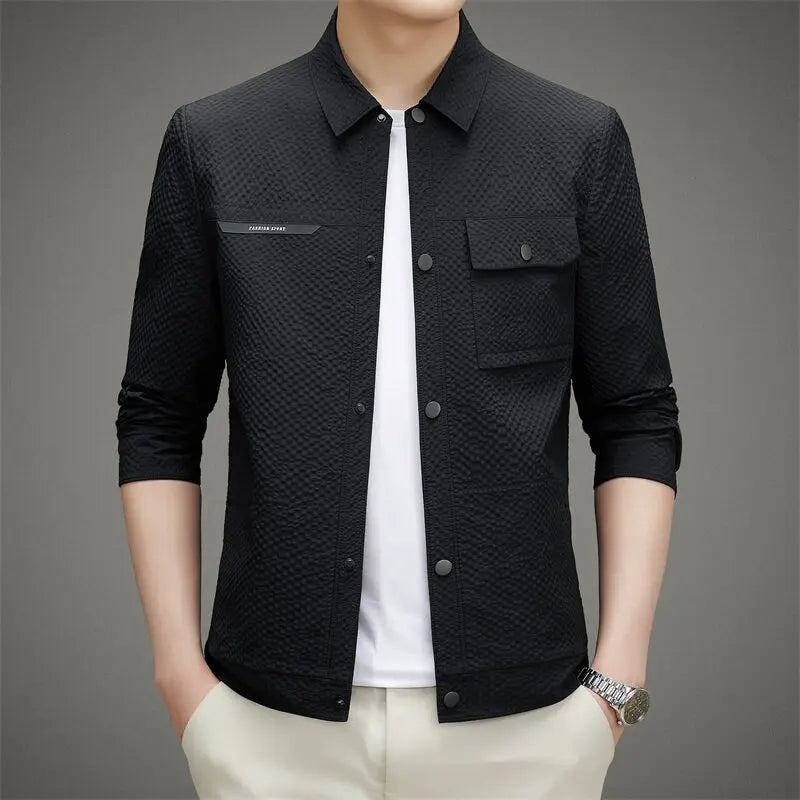 Men's Classic Jacket Shirt Chest Pocket