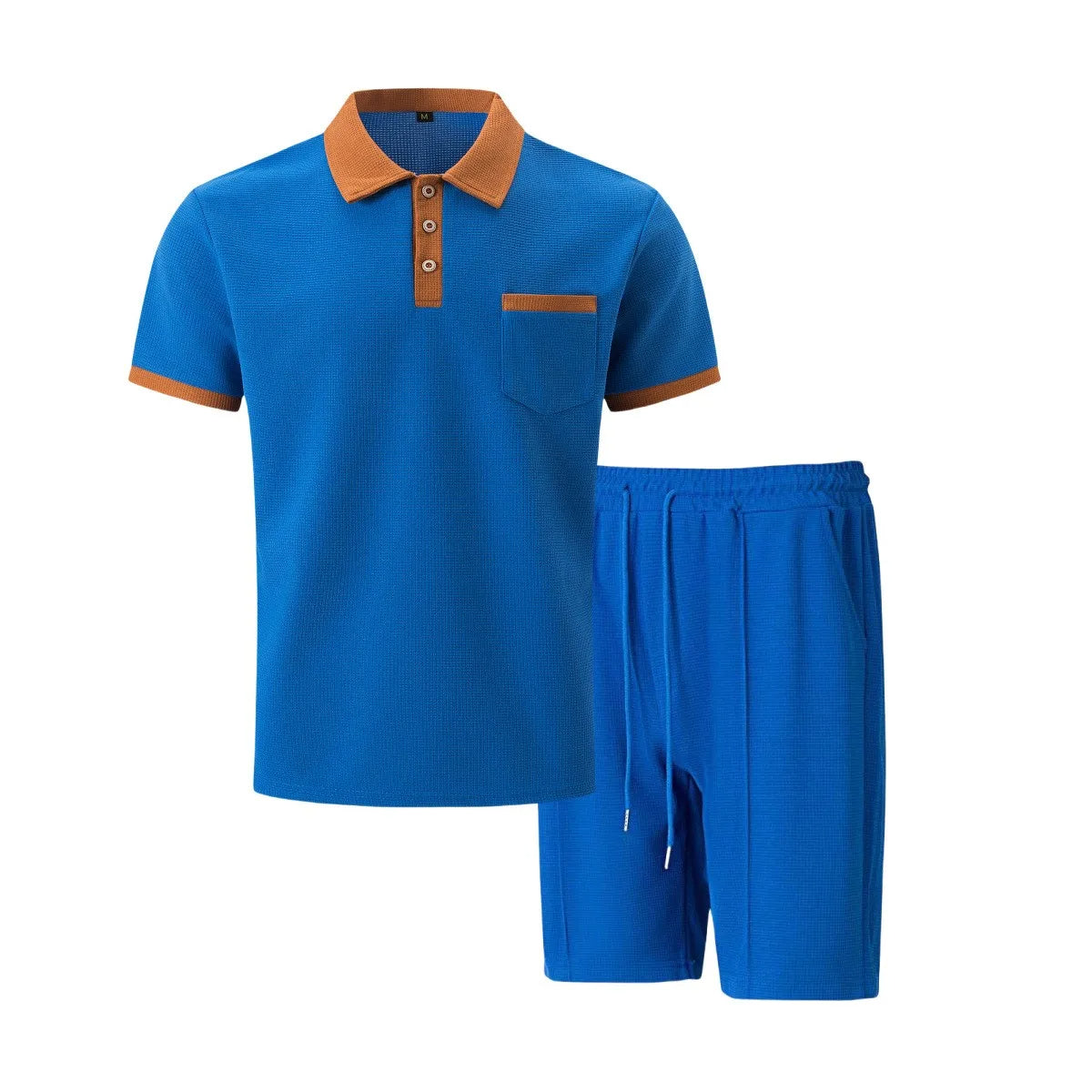 Men's Cotton Polo Shirt And Shorts Set