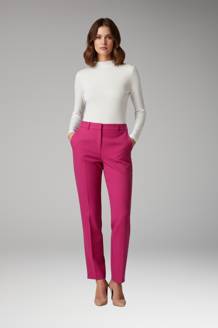 Women's Straight Leg Pants Wrinkle