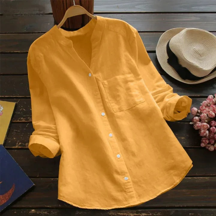 Women's Linen Cotton Blend Shirt