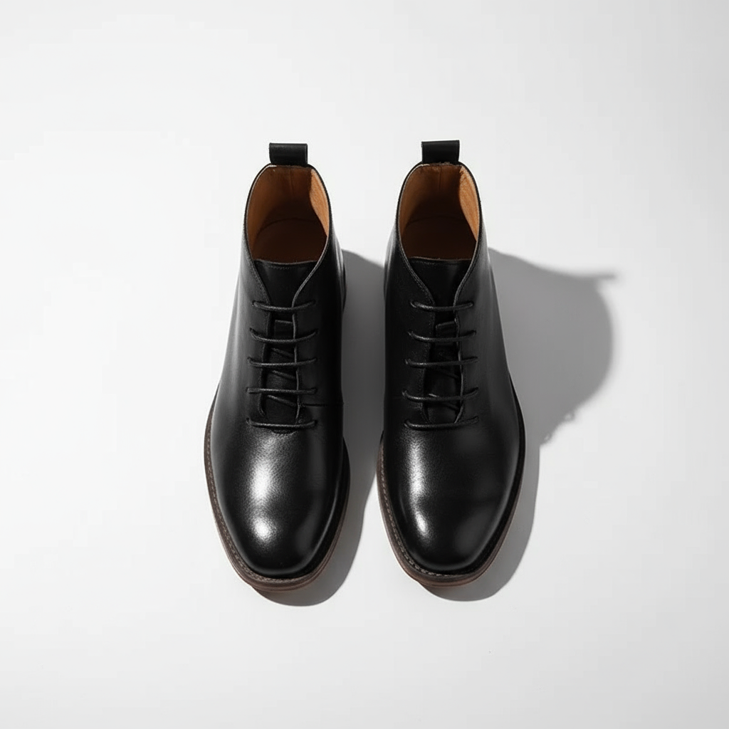 Men's Slip On Ankle Shoes Minimalist Lace Up
