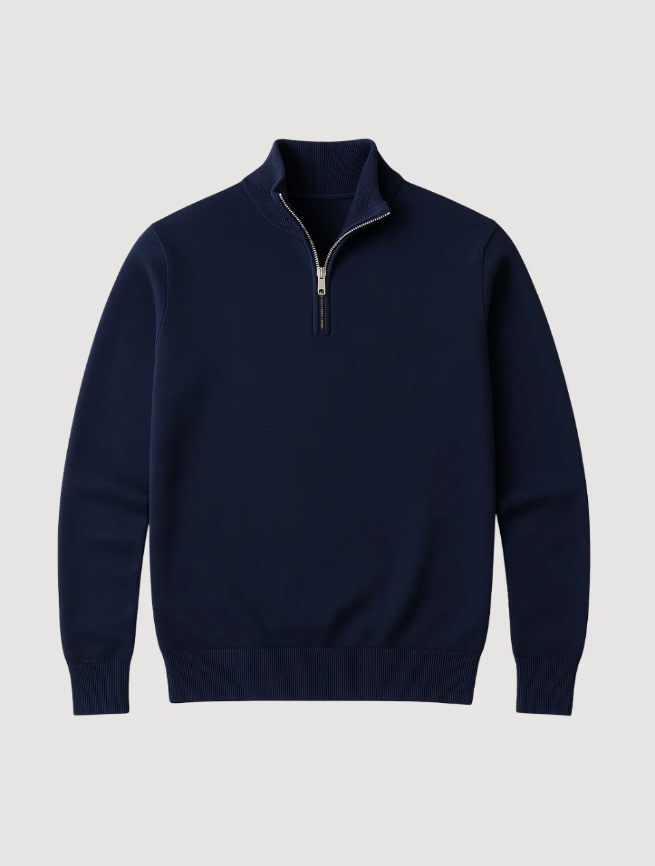 Men's Half-Zip Sweater Navy Blue