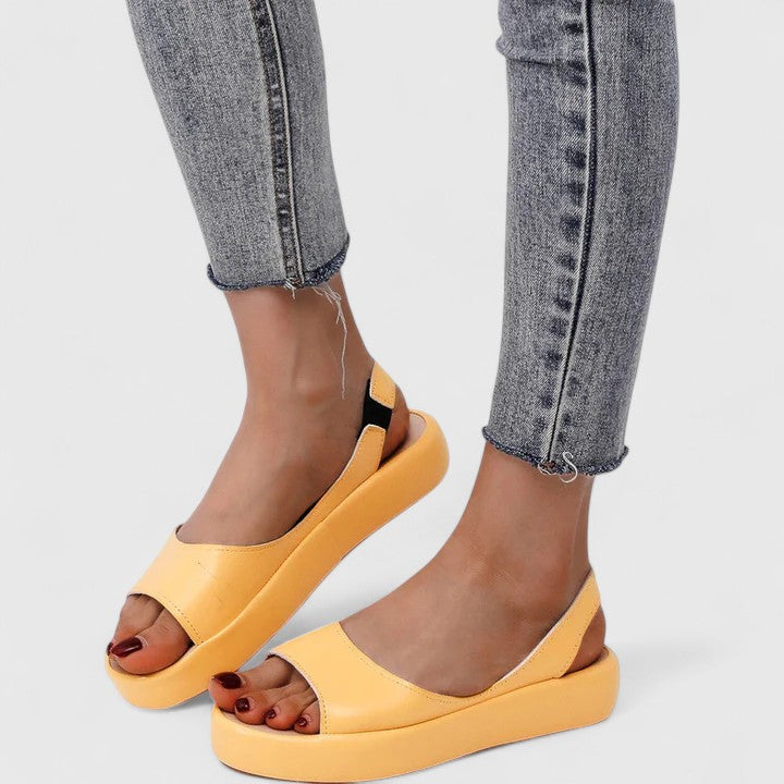 Women's Platform Wedge Sandals Open Toe Slingback