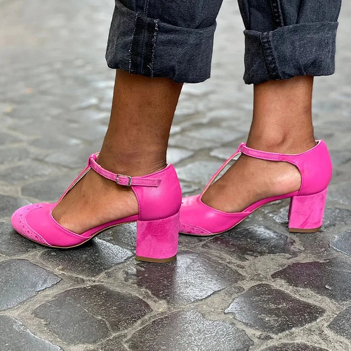 Women's Orthopedic T-Strap Heels