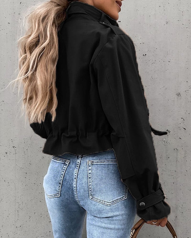 Image of Kim | Women's Cropped Utility Jacket