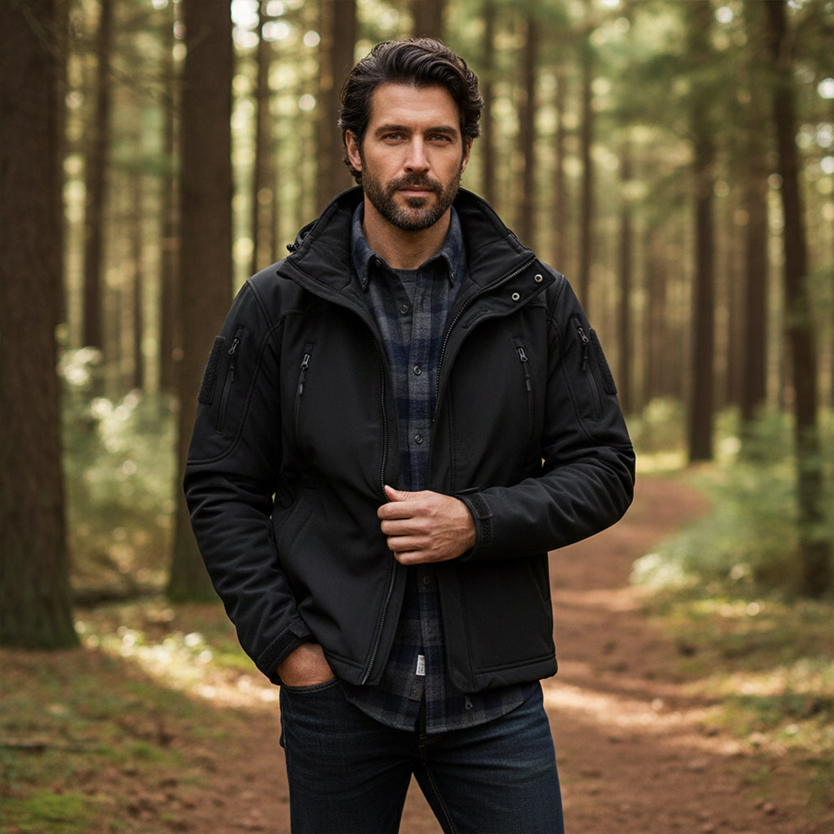 Falkirk Men's Waterproof Tactical Jacket With Hood