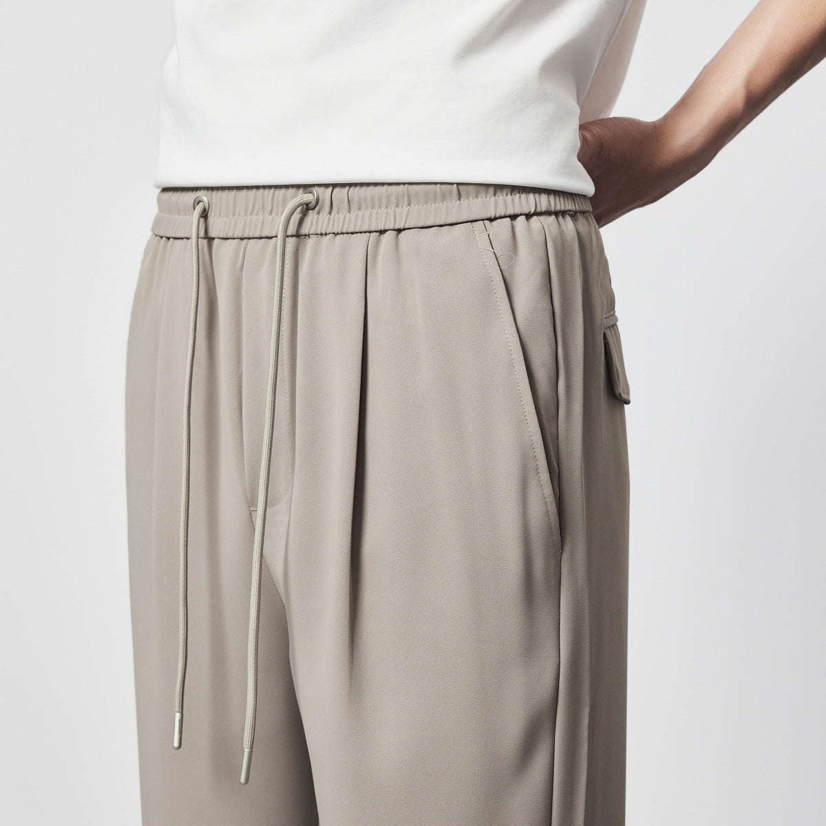 Image of Luther | Men's Pleated Drawstring Trousers