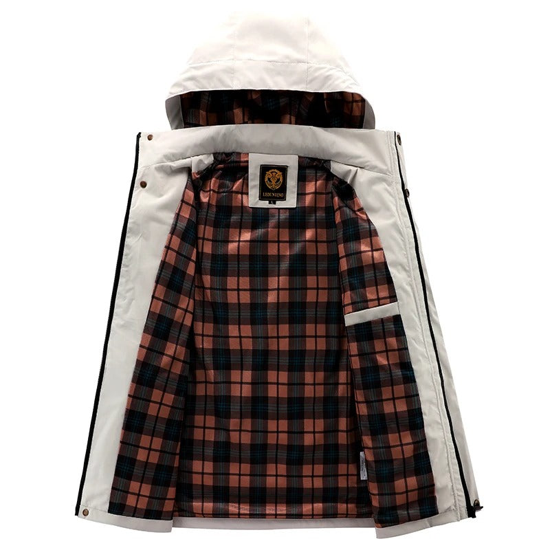 Men's Hooded Winter Jacket Multiple Pockets