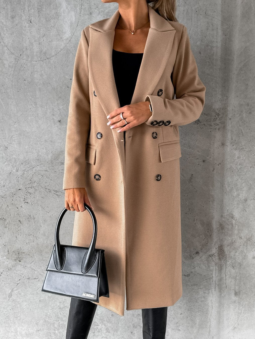 Image of Melanie | Women's Double-Breasted Long Coat