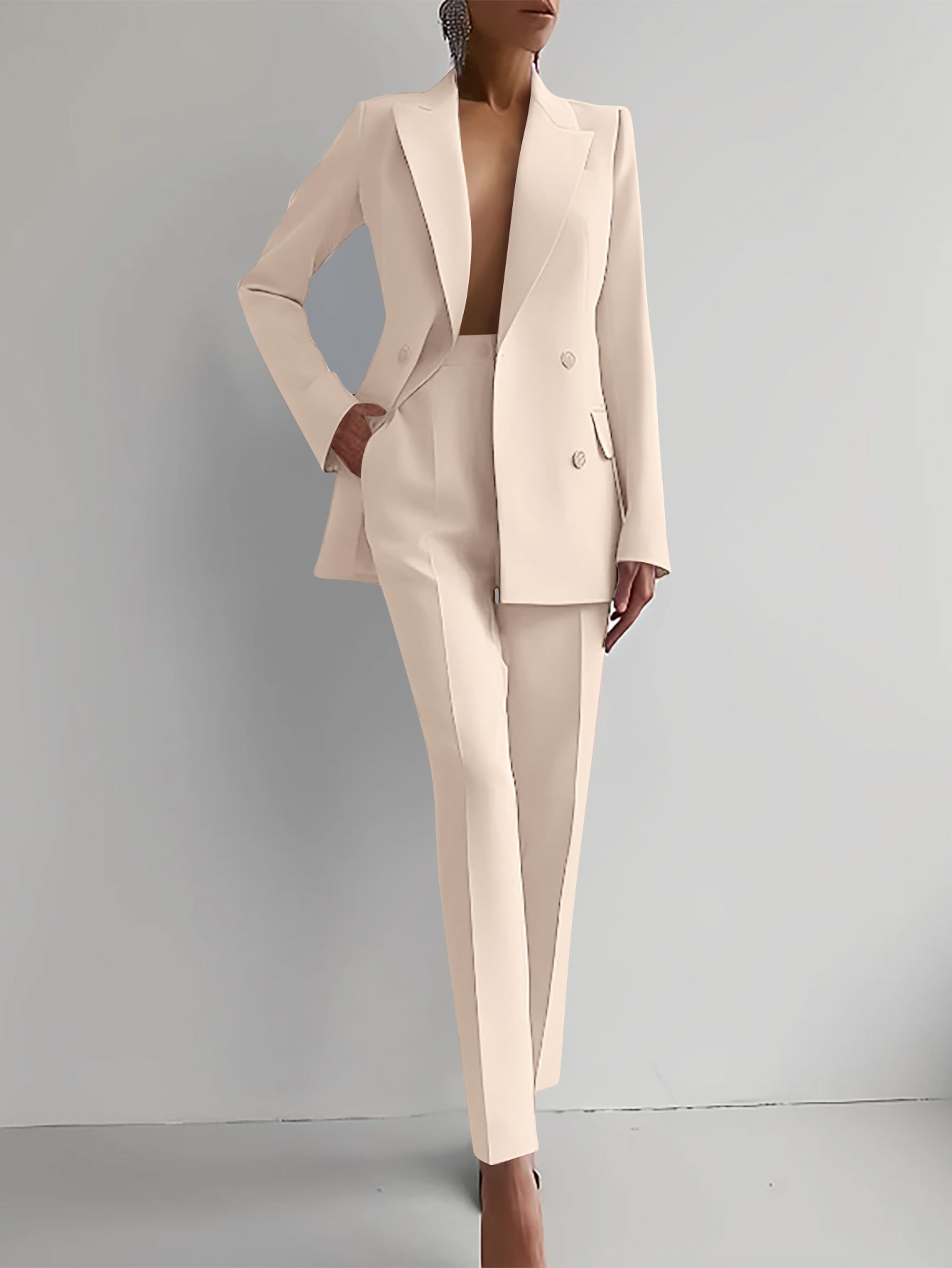 Noelle Women's Double Breasted Pantsuit