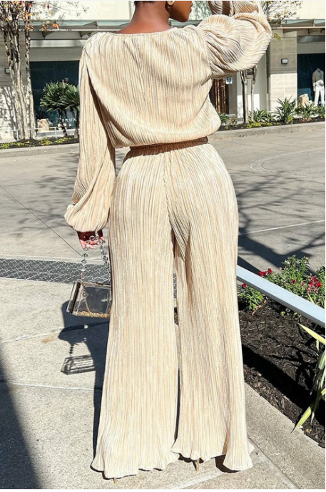 Women's Wide Leg Two Piece Set