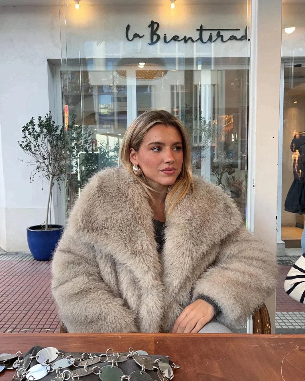 Women's Faux Fur Coat Warm Winter
