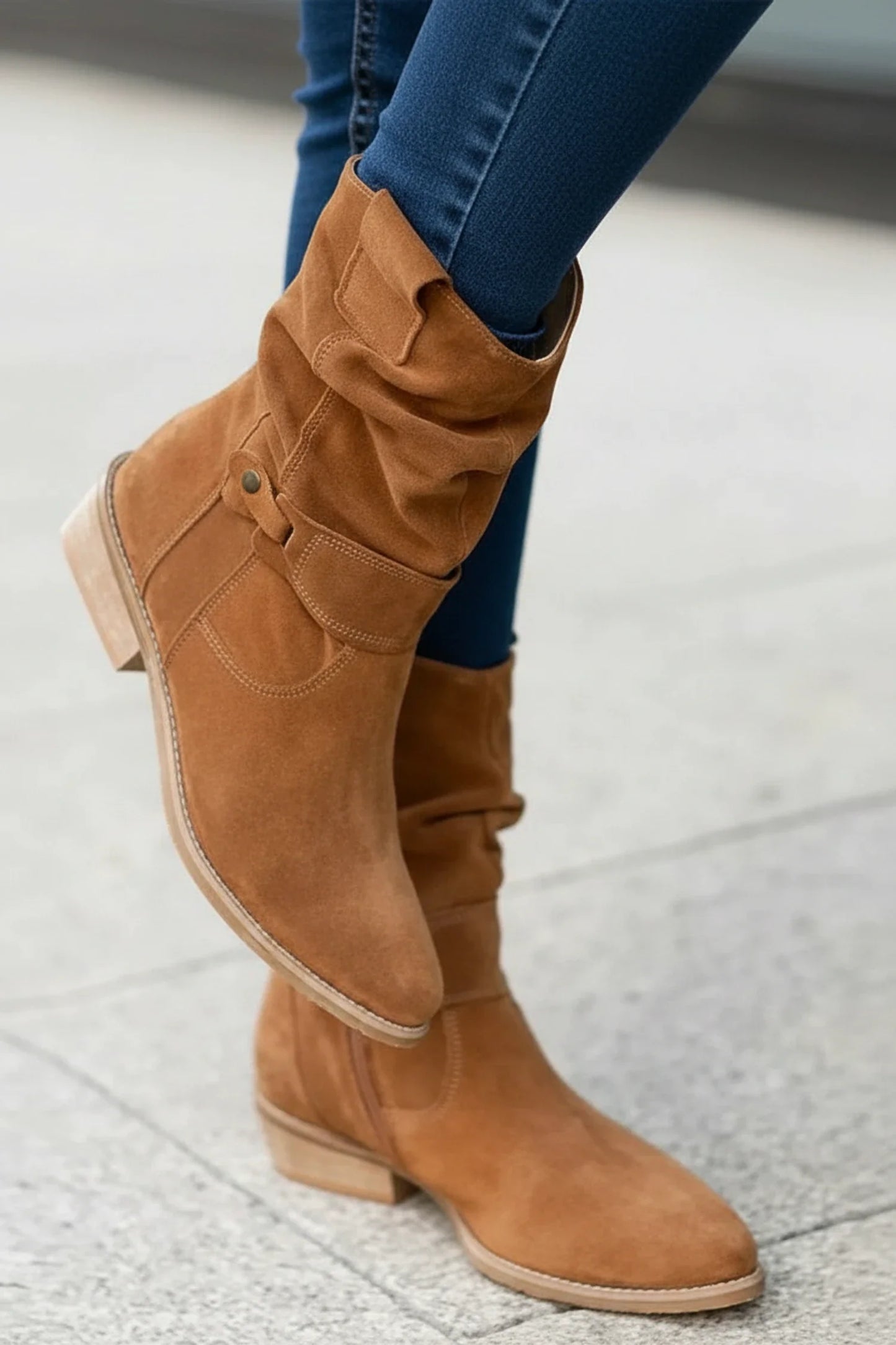 Women's Western Slouch Ankle Boots