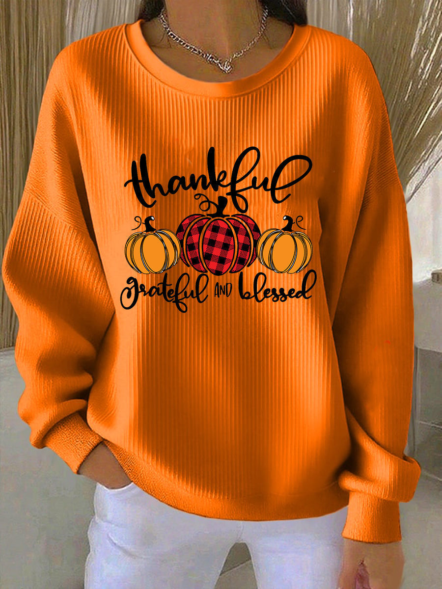 Women's Crew Neck Sweatshirt Long Sleeves - Vonnera