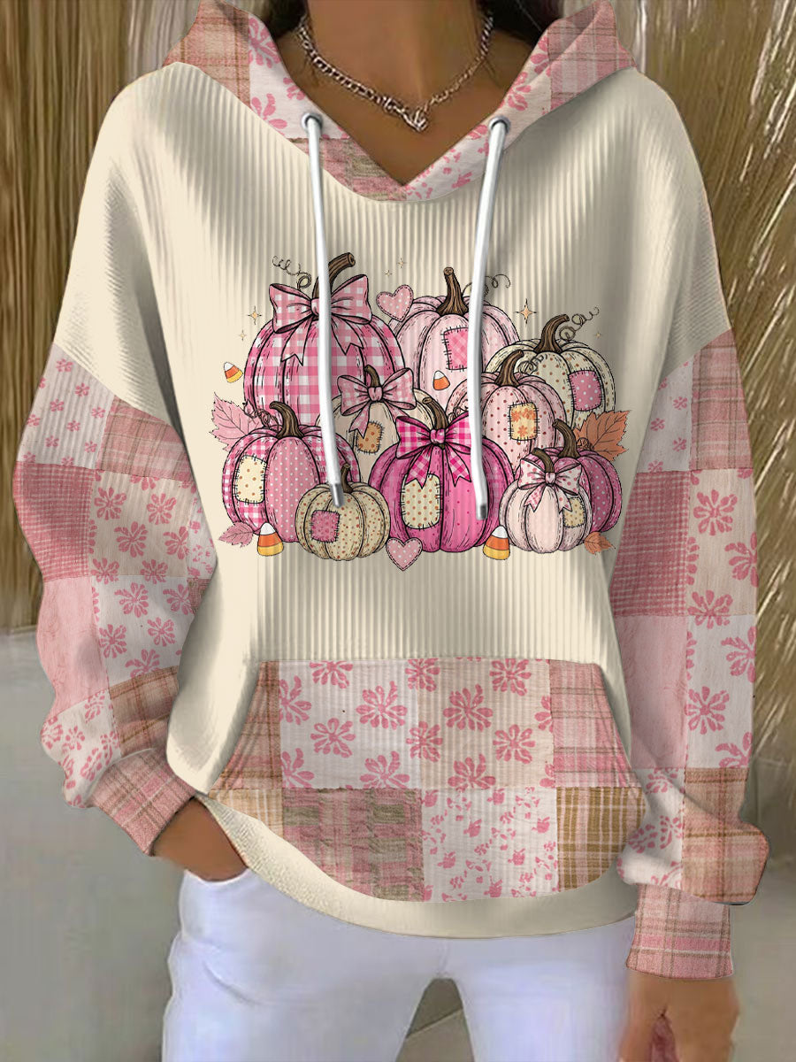 Women's Graphic Patchwork Hoodie - Vonnera