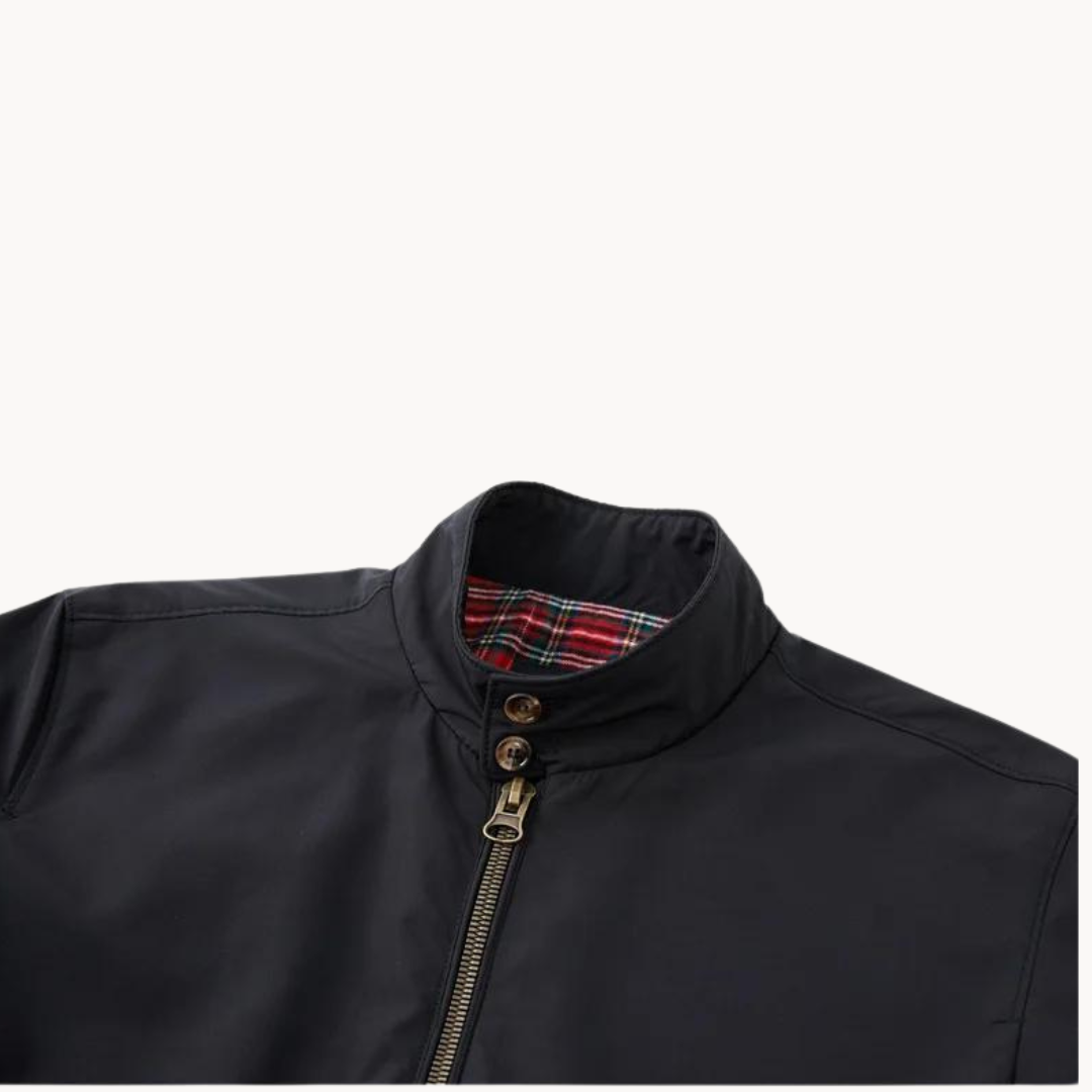 Men's Harrington Jacket Tartan Lined Classic Style