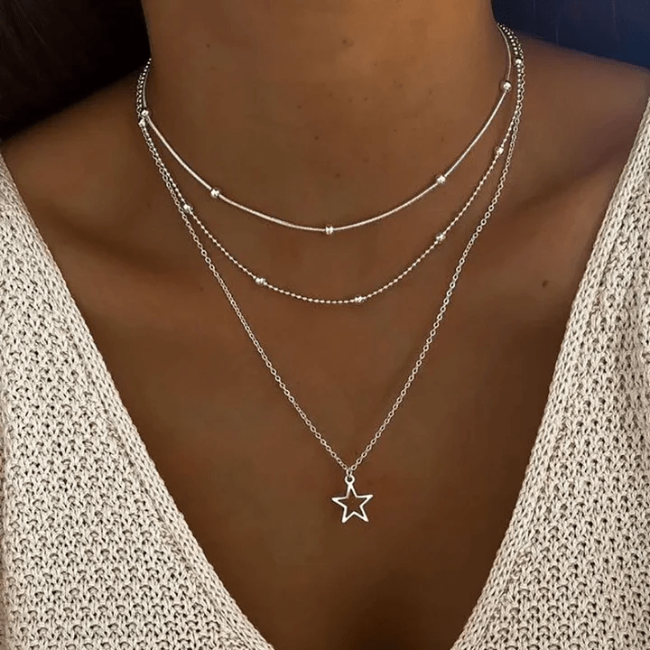 Vintage Star Pendant Necklace - Vonnera