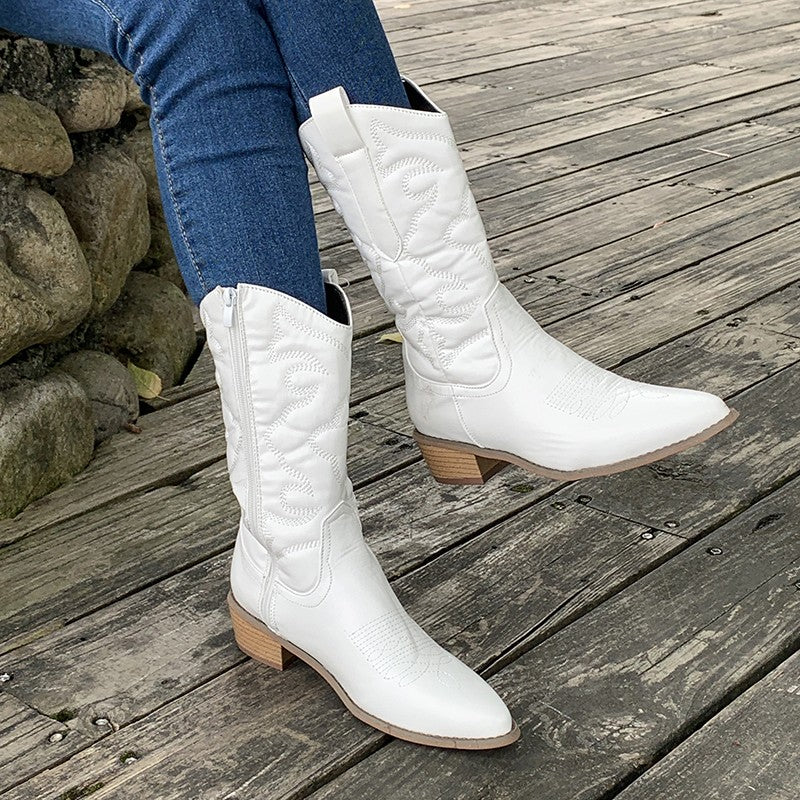 Women's Metallic Cowboy Boots