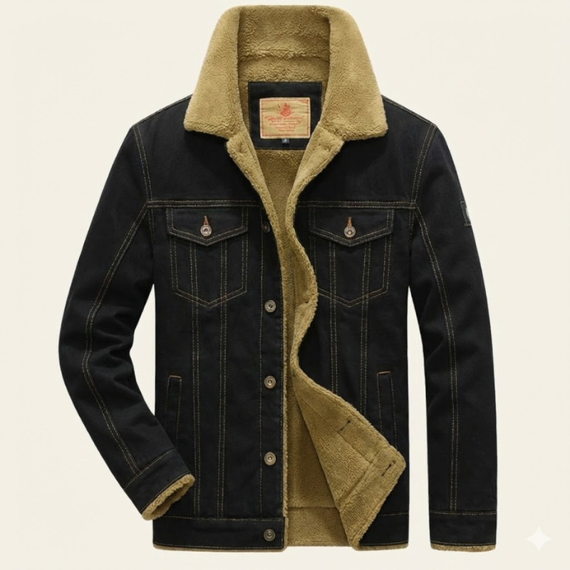Men's Denim Button Down Jacket