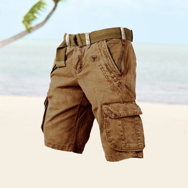 Men's Cargo Shorts Comfortable Versatile Beige