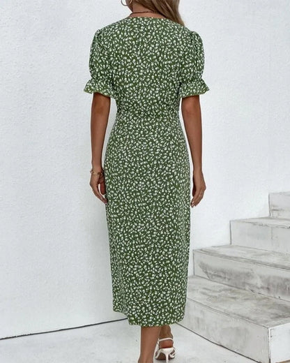 Women's Ruffled Sleeve Dress