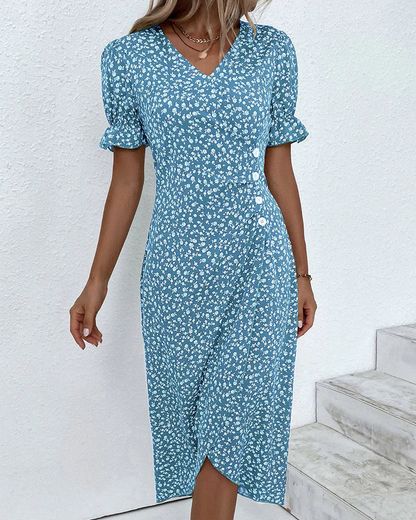 Women's Wrap Midi Dress