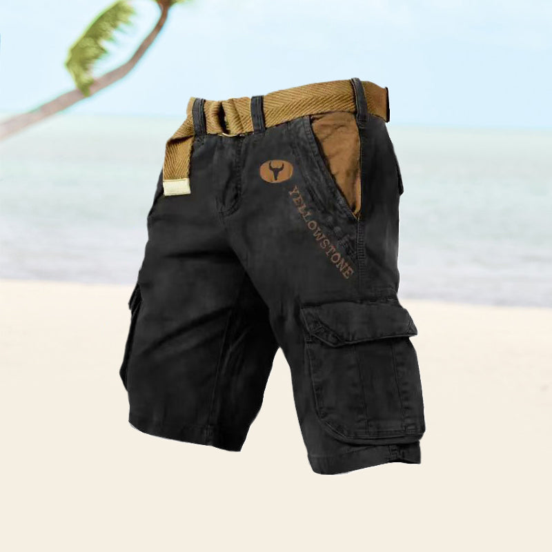 Men's Cargo Shorts Comfortable Versatile Beige