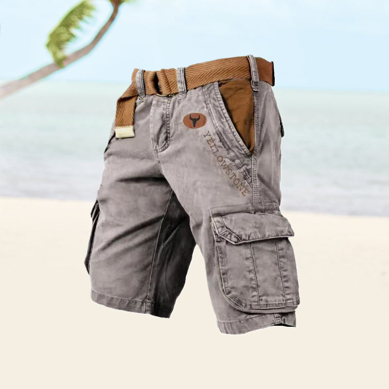 Men's Cargo Shorts Comfortable Versatile Beige - Vonnera