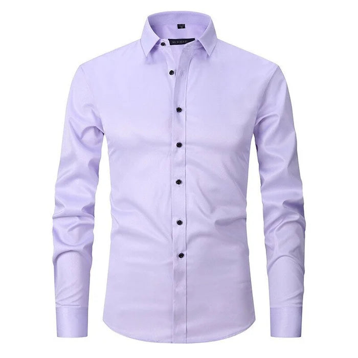 Men's Button Shirt Cotton Wrinkle Resistant