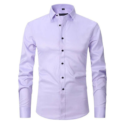 Men's Button Shirt Cotton Wrinkle Resistant