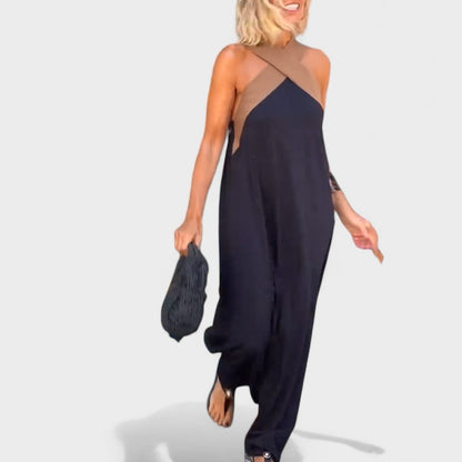 Women's Maxi Dress Cross Neck Fit