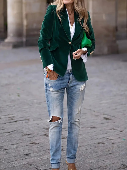 Women's Single Button Blazer