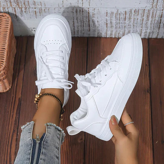 Women's White Sneakers - Vonnera