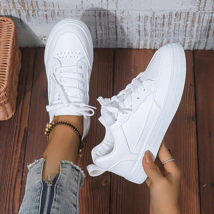 Women's White Sneakers - Vonnera