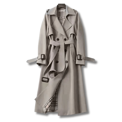 Women's Double-Breasted Trench Coat Classic Water-Resistant