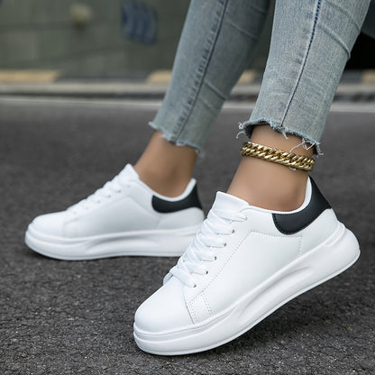 Women's Leather Sneakers Casual White
