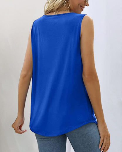 Women's Sleeveless Square Neck Blouse