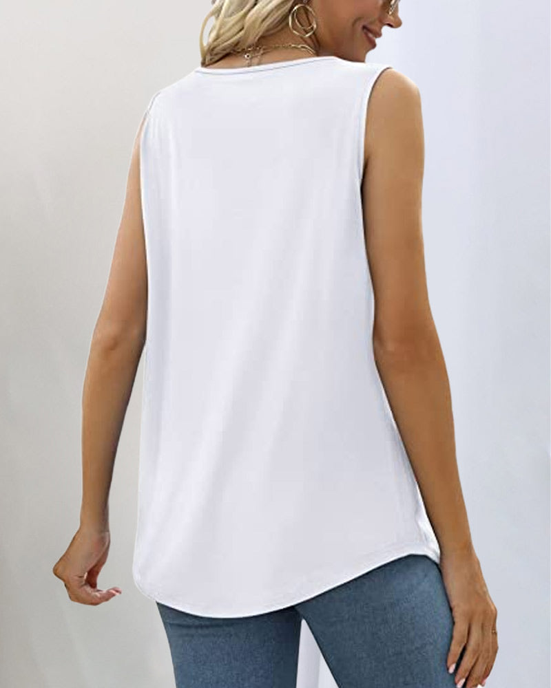 Women's Sleeveless Square Neck Blouse