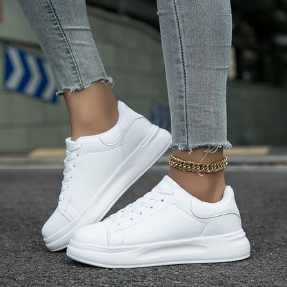 Women's Leather Sneakers Casual White