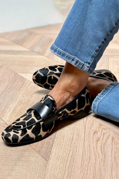 Women's Patterned Loafers Flat Sole