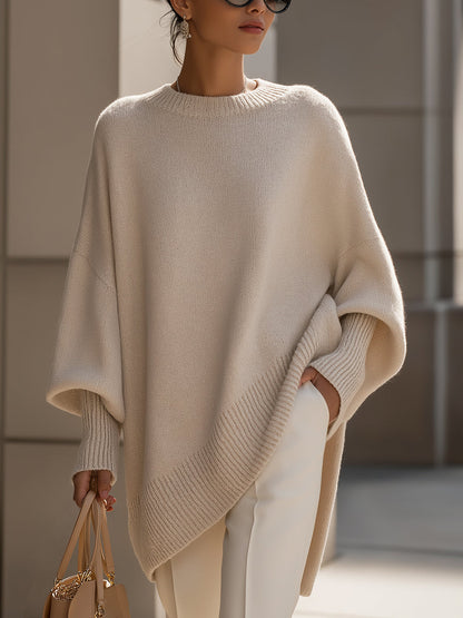Women's Oversized Poncho Sweater - Vonnera