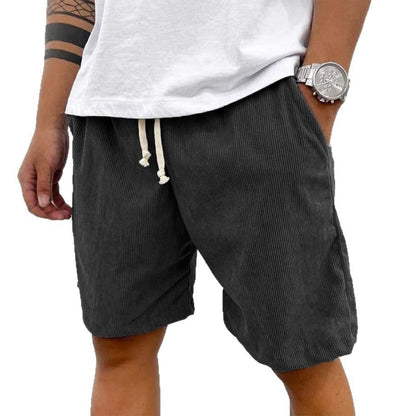 Men's Striped Shorts Drawstring Waist