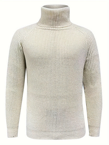 Men's Turtleneck Knit Sweater Autumn Winter