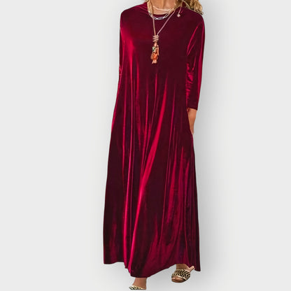 Women's Velvet Maxi Dress - Vonnera